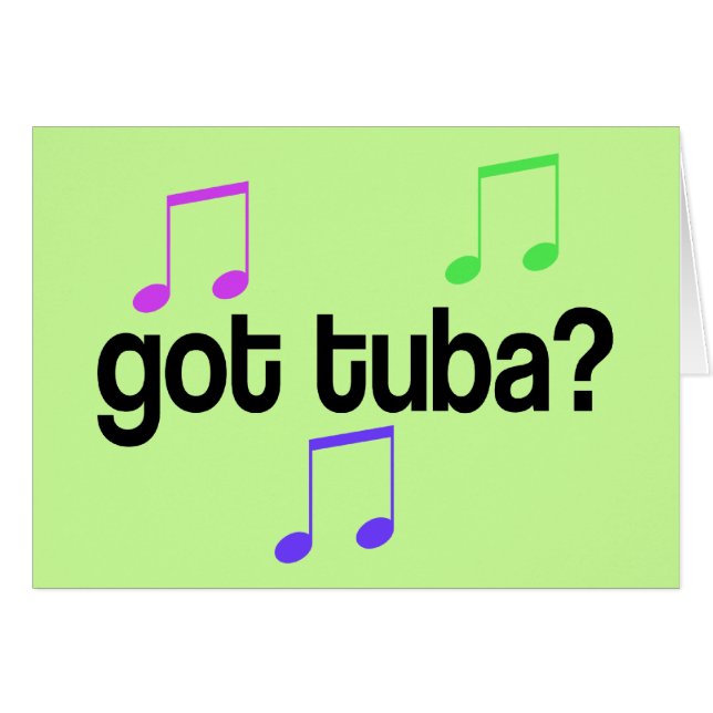 Tuba Music Gift (Voorkant Horizontaal)