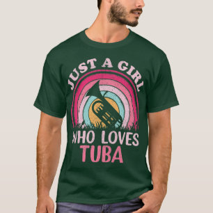 Tuba Music Lover een meisje dat van Tub houdt T-shirt