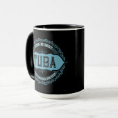Tuba Music Note Circle Mug (Devant gauche)