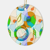 Tuba Music Note Fragmenten Keramisch Ornament (Links)