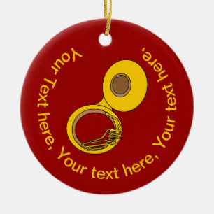 Tuba Musical Instrument Keramisch Ornament