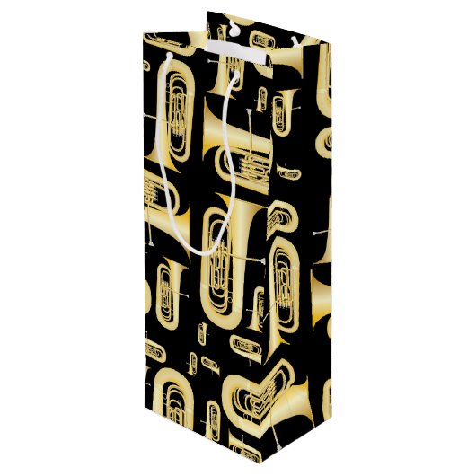 Tuba Musician Band Enseignant Vin Sac cadeau (Dos Angle)