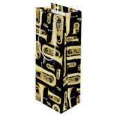 Tuba Musician Band Enseignant Vin Sac cadeau (Devant Angle)