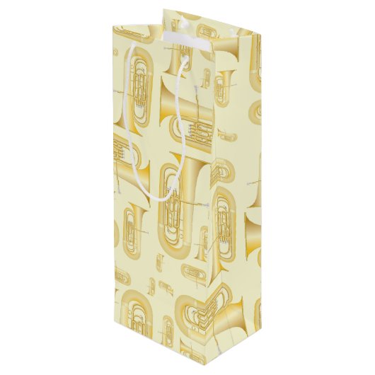 Tuba Musician Band Enseignant Vin Sac cadeau (Dos Angle)