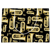 Tuba Musician Band Teacher Large Cadeau Sac (Devant)