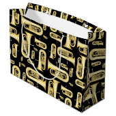 Tuba Musician Band Teacher Large Cadeau Sac (Dos Angle)