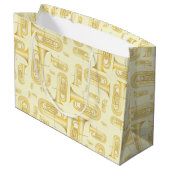 Tuba Musician Band Teacher Large Cadeau Sac (Dos Angle)