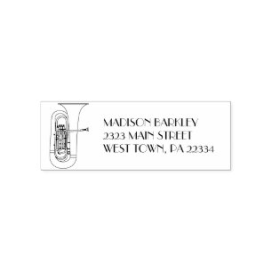 Tuba Musician Band Teacher Self-Inking Stamp Zelfinktende Stempel