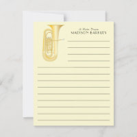 Tuba Musicien Band Leraar Bedankt