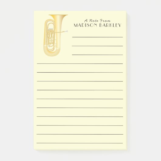 Tuba Muziekdocent Post-it® Notes (Voorkant)