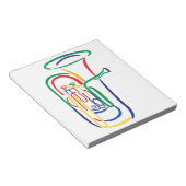 Tuba-overzicht Notitieblok (Schuin)