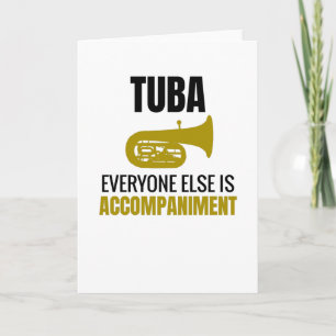 Tuba Player-cadeaus  Tuba Marching Band Tubist Kaart