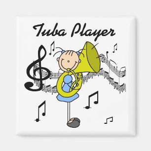 Tuba Player Magnet Magneet
