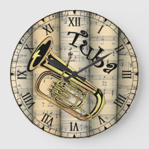 Tuba ~ Rollend vel Music ~ Uniek ~ Grote Klok