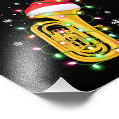 Tuba Shirt met kerstmis Funny Marching Band Geek H Foto Afdruk (Hoek)