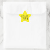 Tuba Sneeze Border Star-Sticker Ster Sticker (Tas)