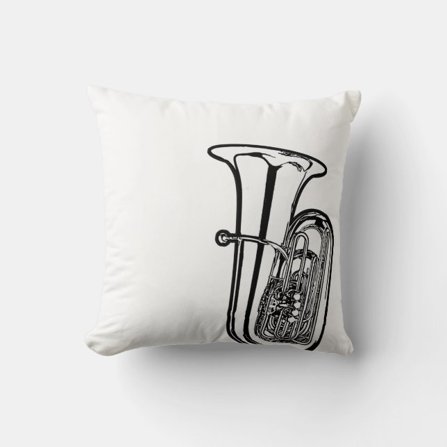 Tuba Sousaphone Reversible Pillow Kussen (Voorkant)