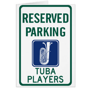 Tuba-spelers parkeren
