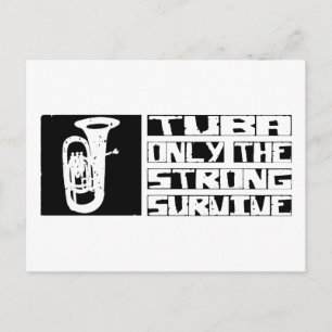 Tuba Survive Briefkaart