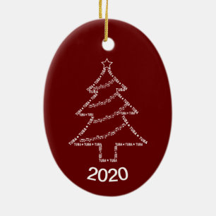 Tuba-tekstkerstboom Keramisch Ornament