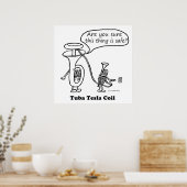 Tuba Tesla Coil Poster (Keuken)