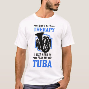 Tuba Therapie Tubist Orchester T-shirt