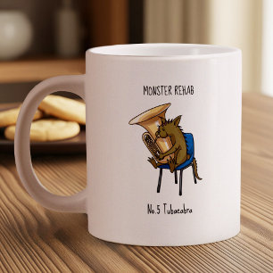 Tubacabra Tubaspeler Chupacabra Woordspeling Kunst Extra Grote Beker