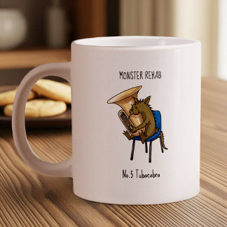Tubacabra Tubaspeler Chupacabra Woordspeling Kunst Extra Grote Beker