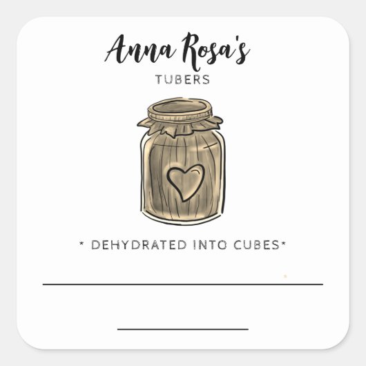 ** Tubercules déshydratés AP30 Étiquettes de bocau (Devant)