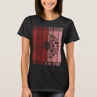 Tuberculose kan mijn geest niet breken Zonnebloem T-shirt