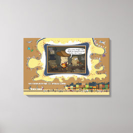 Tuberdour | Muzikale Woordspeling Humor 24x16 Canvas Afdruk