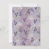 Tuberose en lavender Blooms Kaart (Achterkant)