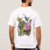 Tuberose en lavender Blooms T-shirt (Achterkant)