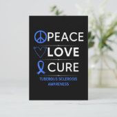 Tuberous Sclerosis Awareness Kaart (Staand voorkant)
