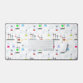 Tubes d'essai en chimie et science du laboratoire  (Clavier et souris)