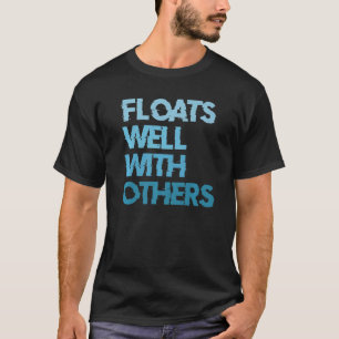 Tubing drijft goed met anderen t-shirt