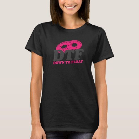 Tubing Drink Float Pee Repeat Summer Float T T-shirt (Voorkant)