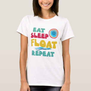 Tubing Floating T-Shirt River Drink Summertime