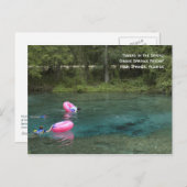 Tubistes sur une carte postale de printemps (Devant / Derrière)