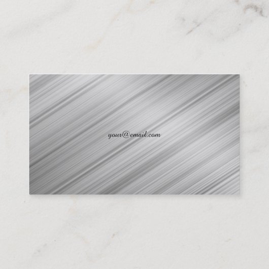 Tuck en Roll Charcoal Steel Visitekaartje (Achterkant)