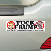 Tuck Frump Ant-Donald Trump 2016 Bumpersticker (Op auto)