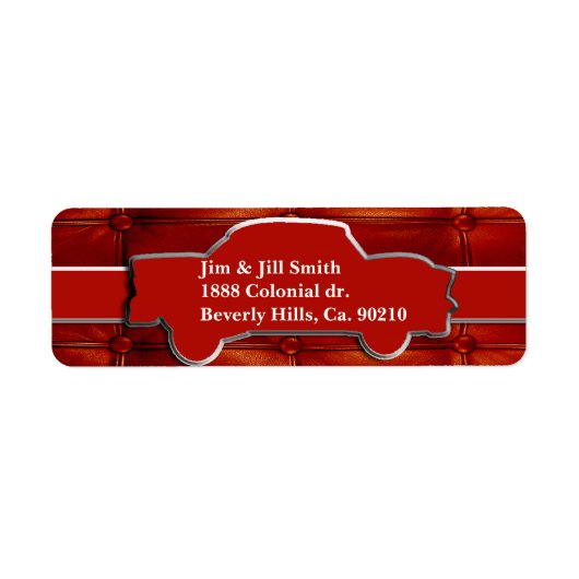 Tuck N Roll Spier Auto Monogram Etiket (Voorkant)