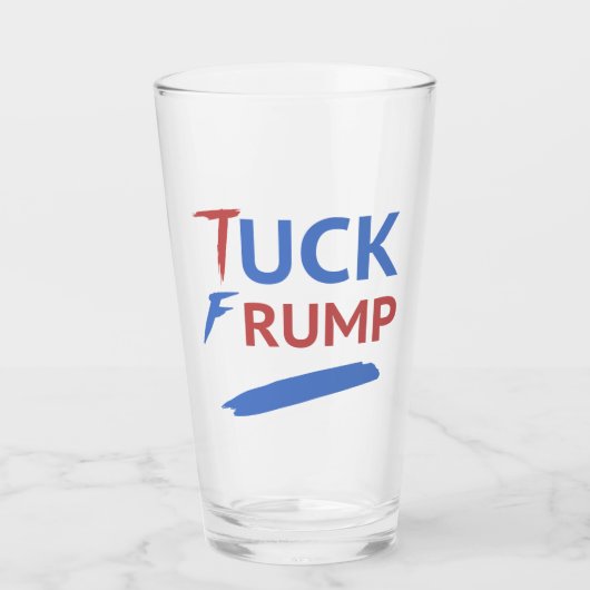 Tuck Trump anti-Trump Glas (Voorkant)