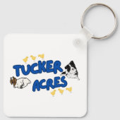 Tucker Acres dubbelzijdige Sleutelhanger (Achterkant)
