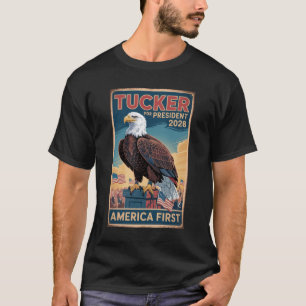 Tucker Carlson 2028 Verkiezing Conservatieve Rally T-shirt