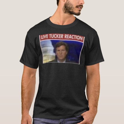 Tucker Carlson Live Tucker Reactie T-shirt (Voorkant)