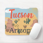 Tucson Arizona Cactus Tapis de souris (Avec souris)