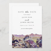 Tucson Arizona Desert Mountain slaat de datum op Save The Date (Voorkant / Achterkant)