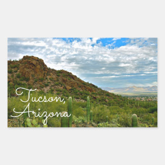 Tucson, Arizona Landschap Rechthoekige Sticker