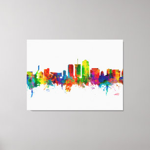 Tucson Arizona Skyline Canvas Afdruk